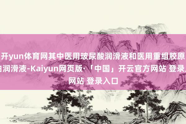 开yun体育网其中医用玻尿酸润滑液和医用重组胶原卵白润滑液-Kaiyun网页版·「中国」开云官方网站 登录入口