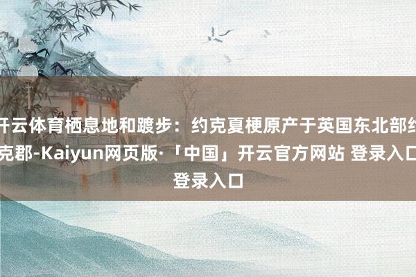 开云体育栖息地和踱步：约克夏梗原产于英国东北部约克郡-Kaiyun网页版·「中国」开云官方网站 登录入口